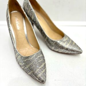 Kelly& Katie Silver High Pointed Toe Heels Sz 8